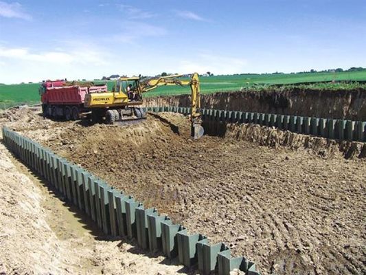 3Cr17 Υλικό καλούπις Πιλόια φύλλων από PVC για τοπίο με μακροχρόνια διαχείριση της διάβρωσης
