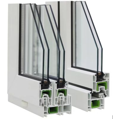 Σειρά 80 PVC/UPVC Πλαστικά προφίλ εκτόξευσης παραθύρων Κούστο για οικιακό προϊόν