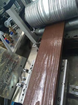 Μηχανή παραγωγής επικάλυψης WPC με 261*31mm κούφιο καλούπι και υλικό PE